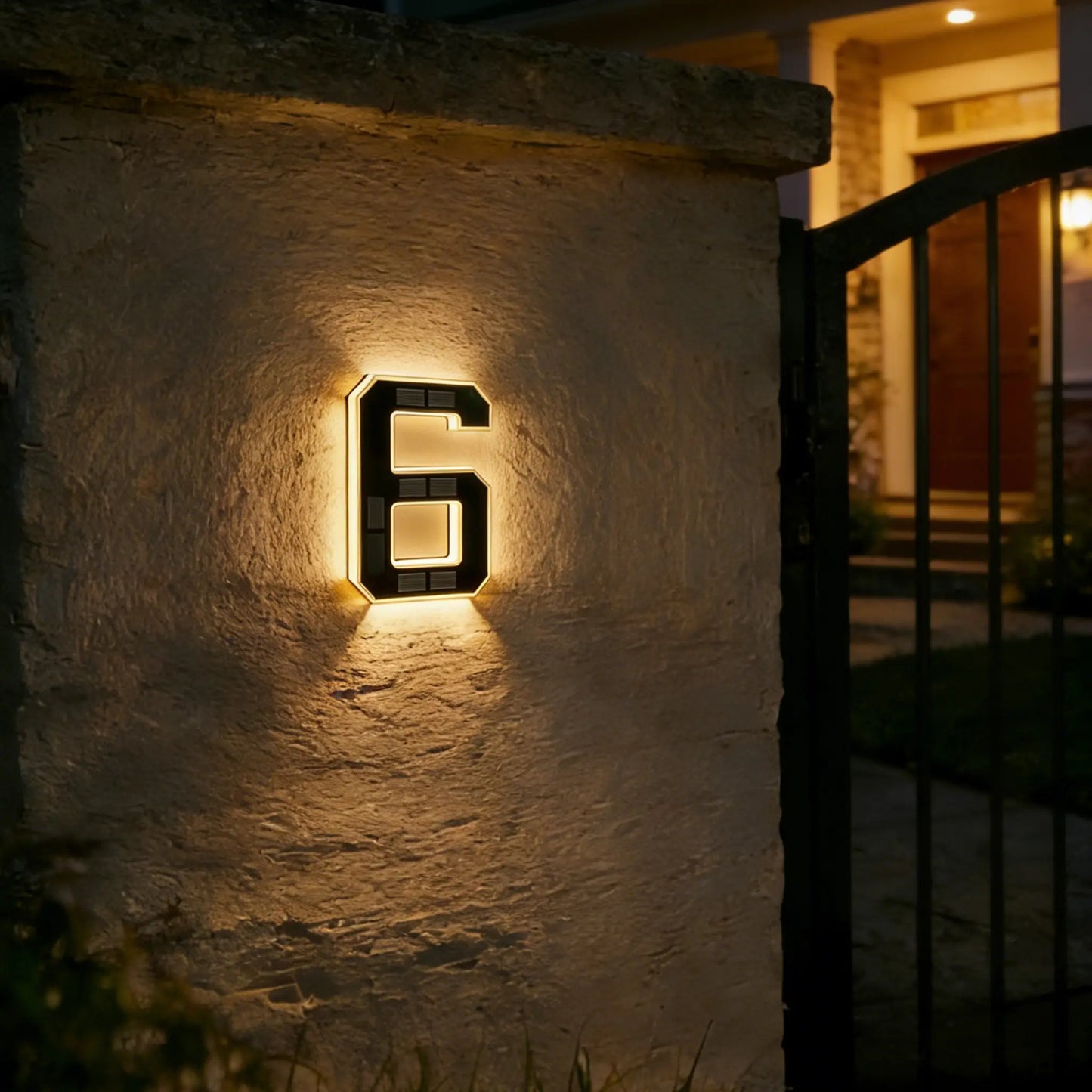 Never Miss a Delivery Again – Solar LED House Numbers (Waterproof & Auto-Illuminated at Night)