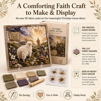 🔥HOT SALE🔥 Last Day 49% OFF - ✝️3D Christian Fabric Poke Art Kit