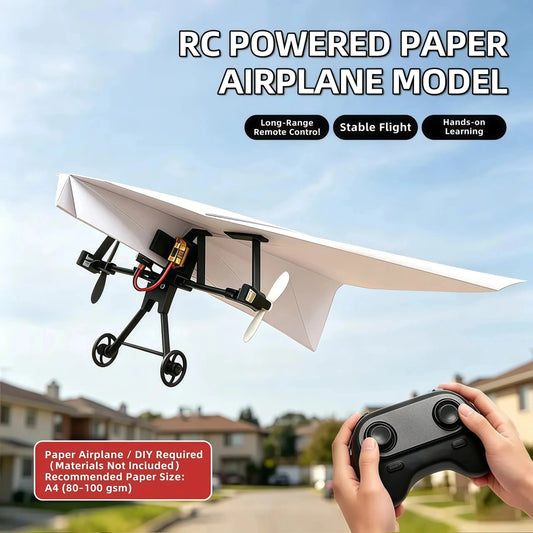 🔥Flash Sale 50% OFF-DIY RC Paper Airplane STEM Kit for Kids & Adults