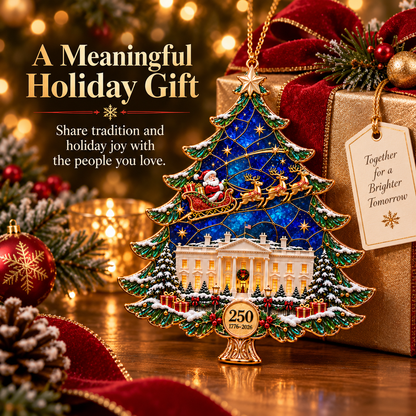 🎄 250th Anniversary Christmas Tree Ornament – 1776–2026 Keepsake
