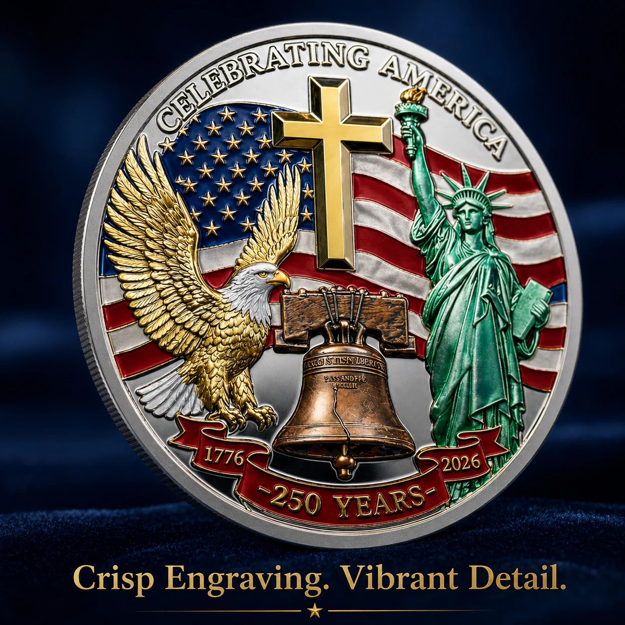 🎉🇺🇸 Limited Edition!🔥🔥United States 250th Anniversary Coin