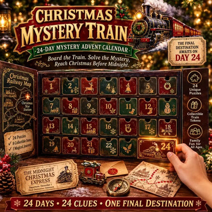 🎉🇺🇸 Limited Edition! 🔥🎁✨24-Day Mystery Adventure Advent Calendar Collection | 24 Clues, Hands-On Puzzles & One Final Reveal