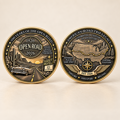 🎉🇺🇸 Limited Edition!🔥🔥Open Road 1926–2026 Commemorative Coin