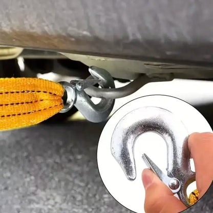 Car Tow Strap - 4m Length, 5-Ton Double-Layer Thick Off-Road Towing Recovery Strap 🚗