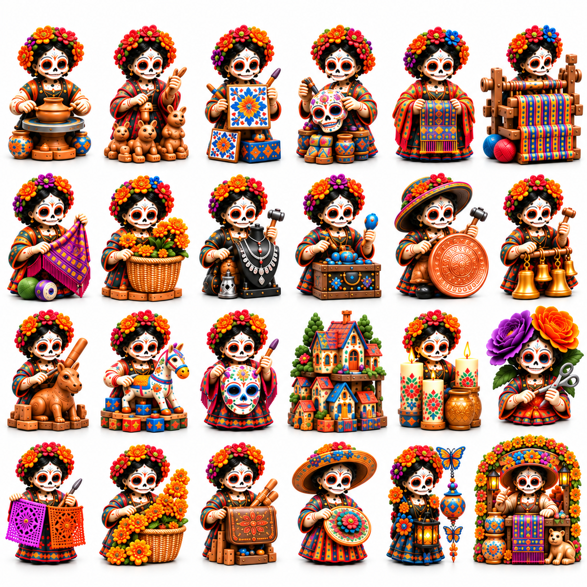 24 Days of Handcrafted Tradition — Día de Muertos Marigold Makers Market Advent Calendar 2026