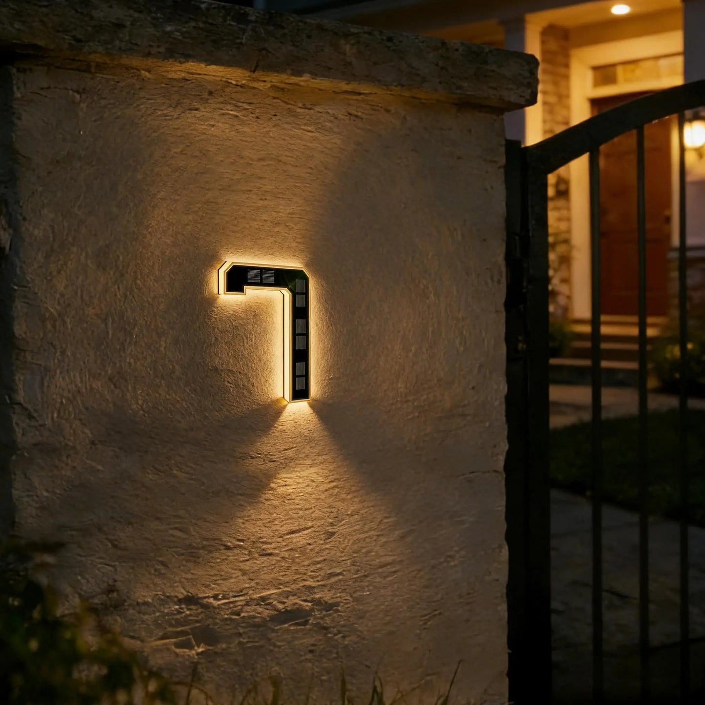 Never Miss a Delivery Again – Solar LED House Numbers (Waterproof & Auto-Illuminated at Night)