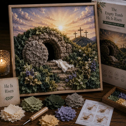 🔥HOT SALE🔥 Last Day 49% OFF - ✝️3D Christian Fabric Poke Art Kit