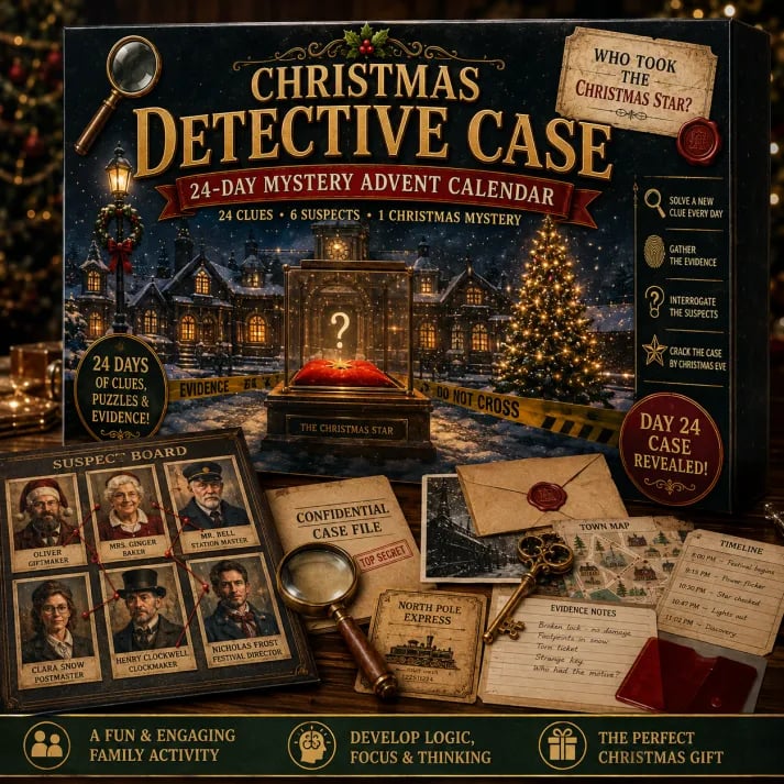 🎉🇺🇸 Limited Edition! 🔥🎁✨24-Day Mystery Adventure Advent Calendar Collection | 24 Clues, Hands-On Puzzles & One Final Reveal