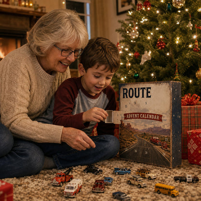 🎉🇺🇸 Limited Edition! 🔥🎁✨ Route 66 Centennial Advent Calendar – 24 Days of American Road Legends | 1926–2026 Collector’s Edition