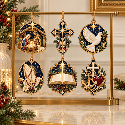 🎉🇺🇸 Limited Edition! 🔥 Sacred Symbols Christmas Ornament Collection