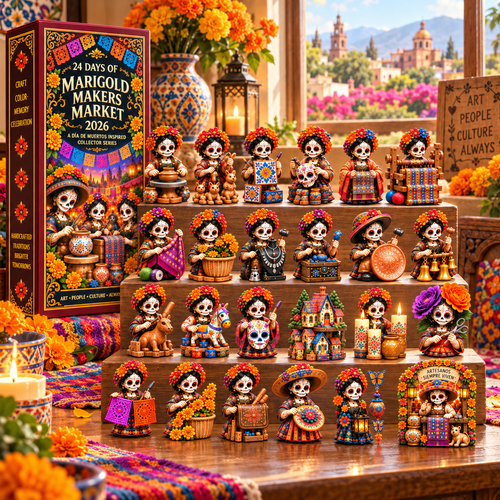 🔥24 Days of Handcrafted Tradition — Día de Muertos Marigold Makers Market Advent Calendar 2026
