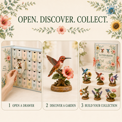 FLUTTER & BLOOM 24-Day Hummingbird Discovery Box