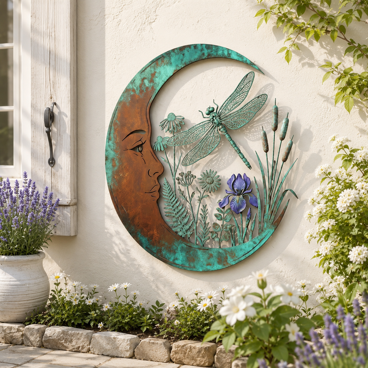 🎉🇺🇸 Limited Edition! 🔥Last 100pcs✨-🎄Dragonfly Moon Wall Decor