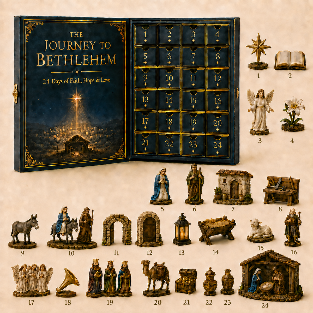 🎉🇺🇸 Limited Edition! 🔥 Only 250 Available! 🌟The Journey to Bethlehem Advent Calendar 2026