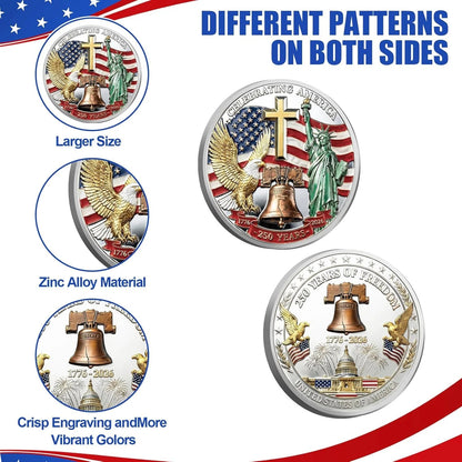 🎉🇺🇸 Limited Edition!🔥🔥United States 250th Anniversary Coin