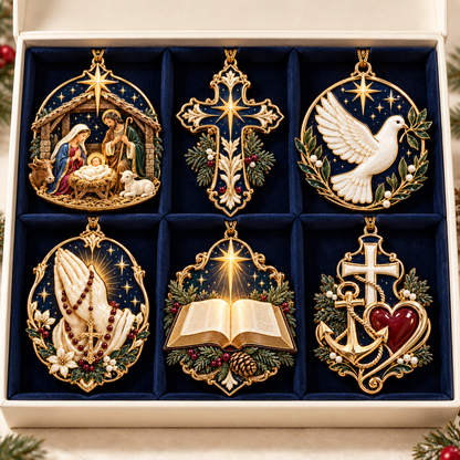 🎉🇺🇸 Limited Edition! 🔥 Sacred Symbols Christmas Ornament Collection