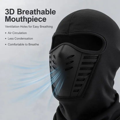 Unisex Fleece Full Face Balaclava Ski Mask - Windproof, Anti-Haze, Soft Sports & Outdoor Hat 🧣