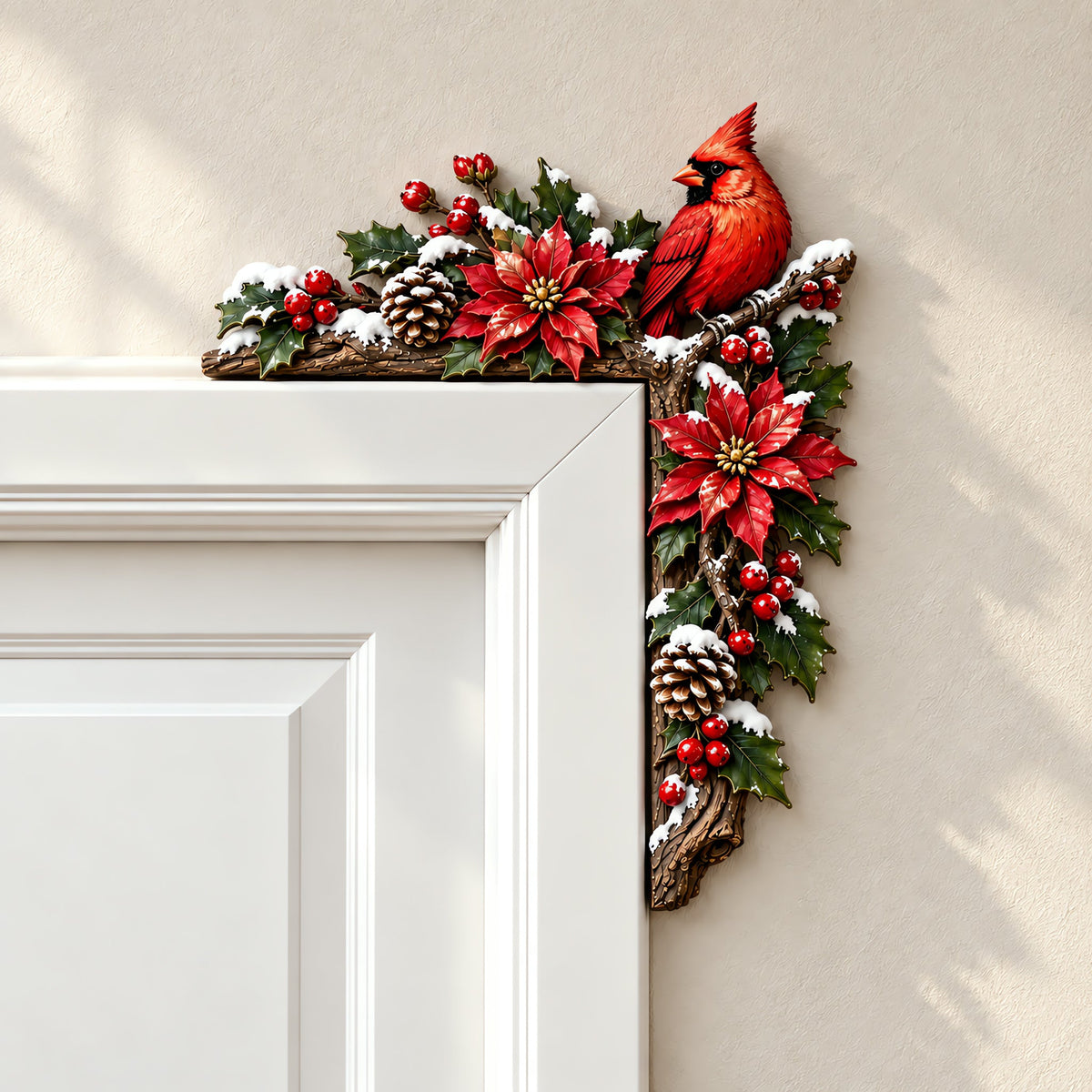 ✨Cardinal Winter Door Topper