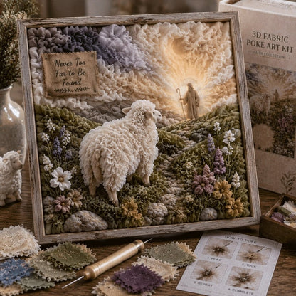 🔥HOT SALE🔥 Last Day 49% OFF - ✝️3D Christian Fabric Poke Art Kit