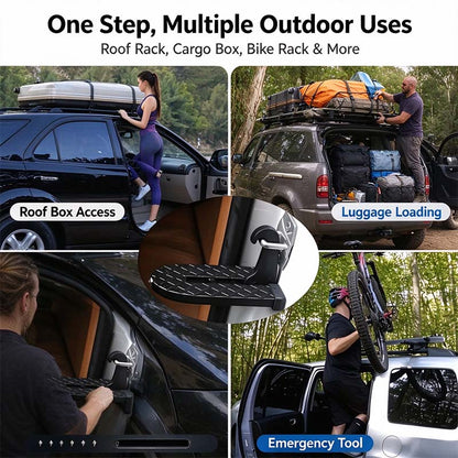 Car Door Step with Safety Hammer, Automotive Compact Anti-Slip Roof Latch Hook Ladder 🚗