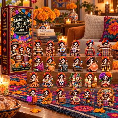 🔥24 Days of Handcrafted Tradition — Día de Muertos Marigold Makers Market Advent Calendar 2026