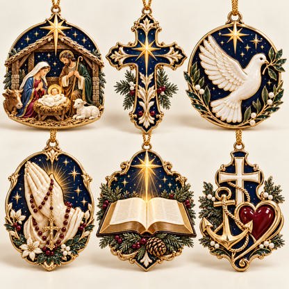 🎉🇺🇸 Limited Edition! 🔥 Sacred Symbols Christmas Ornament Collection
