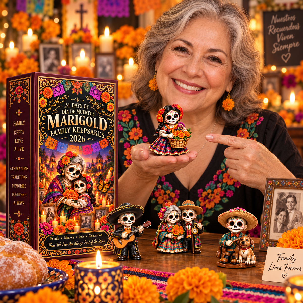 24 Days of Family, Memory & Love — Día de Muertos Marigold Family Keepsakes Advent Calendar 2026