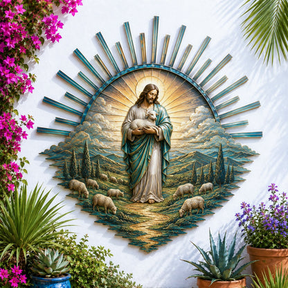 🎉🇺🇸 Limited Edition! 🔥 Only 100 sets available! ✝️ Jesus Metal Wall Art