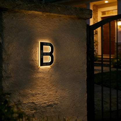 Never Miss a Delivery Again – Solar LED House Numbers (Waterproof & Auto-Illuminated at Night)