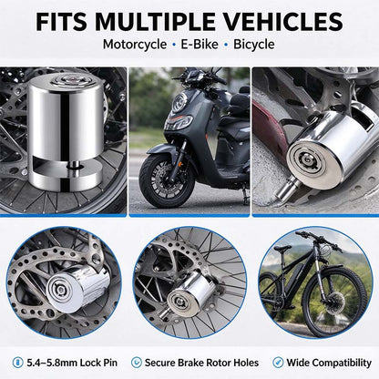 Motorcycle Disc Brake Lock, Anti-Theft Motorcycle Safety Brake Disc Lock 🔒