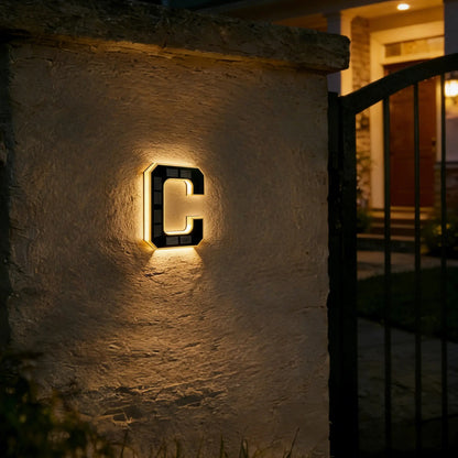 Never Miss a Delivery Again – Solar LED House Numbers (Waterproof & Auto-Illuminated at Night)