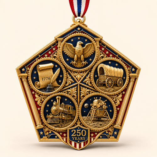 🎉🇺🇸Limited Edition 🔥 2026 America 250th Anniversary Heritage Journey Christmas Ornament 🇺🇸🎄✨