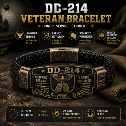 DD-214 Veteran Honor Bracelet