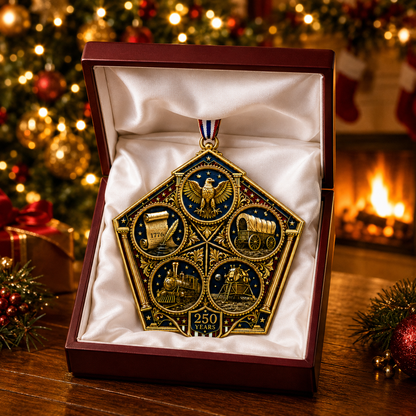 🎉🇺🇸Limited Edition 🔥 2026 America 250th Anniversary Heritage Journey Christmas Ornament 🇺🇸🎄✨