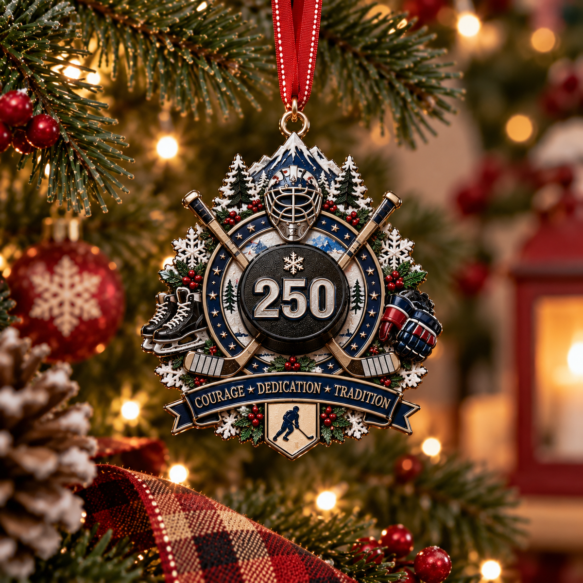 🎉🇺🇸 Limited Edition! 🔥 250th Anniversary Sports Heritage Christmas Ornaments – Keepsake Gifts for Sports Fans 🎄