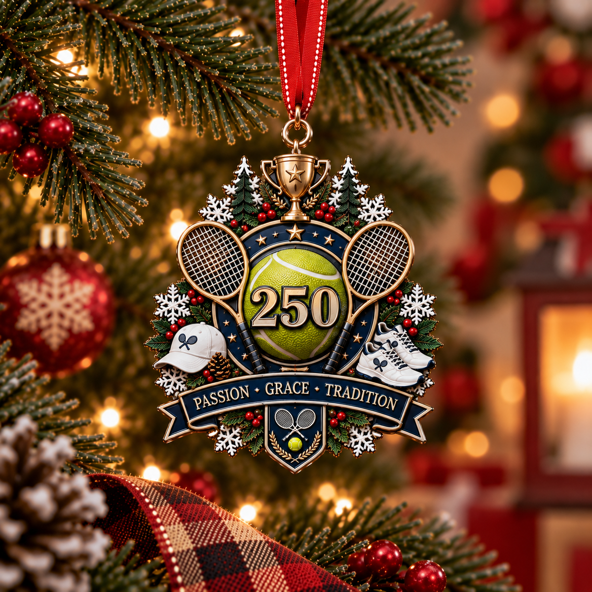 🎉🇺🇸 Limited Edition! 🔥 250th Anniversary Sports Heritage Christmas Ornaments – Keepsake Gifts for Sports Fans 🎄