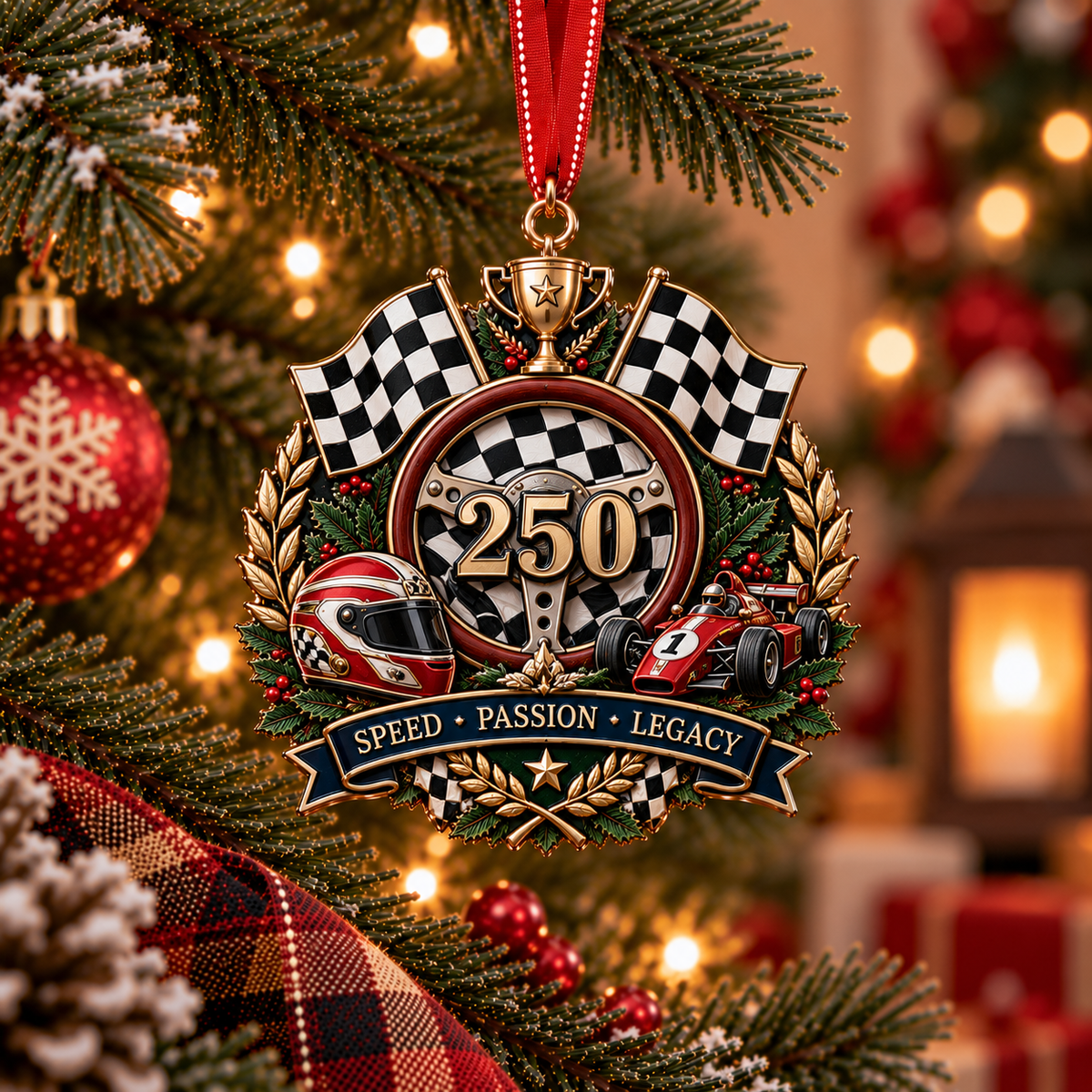 🎉🇺🇸 Limited Edition! 🔥 250th Anniversary Sports Heritage Christmas Ornaments – Keepsake Gifts for Sports Fans 🎄