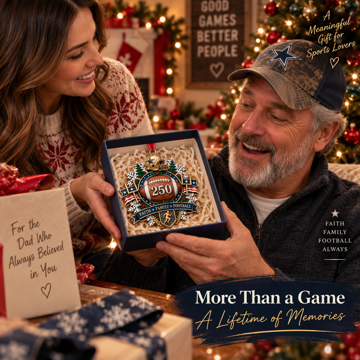 🎉🇺🇸 Limited Edition! 🔥 250th Anniversary Sports Heritage Christmas Ornaments – Keepsake Gifts for Sports Fans 🎄
