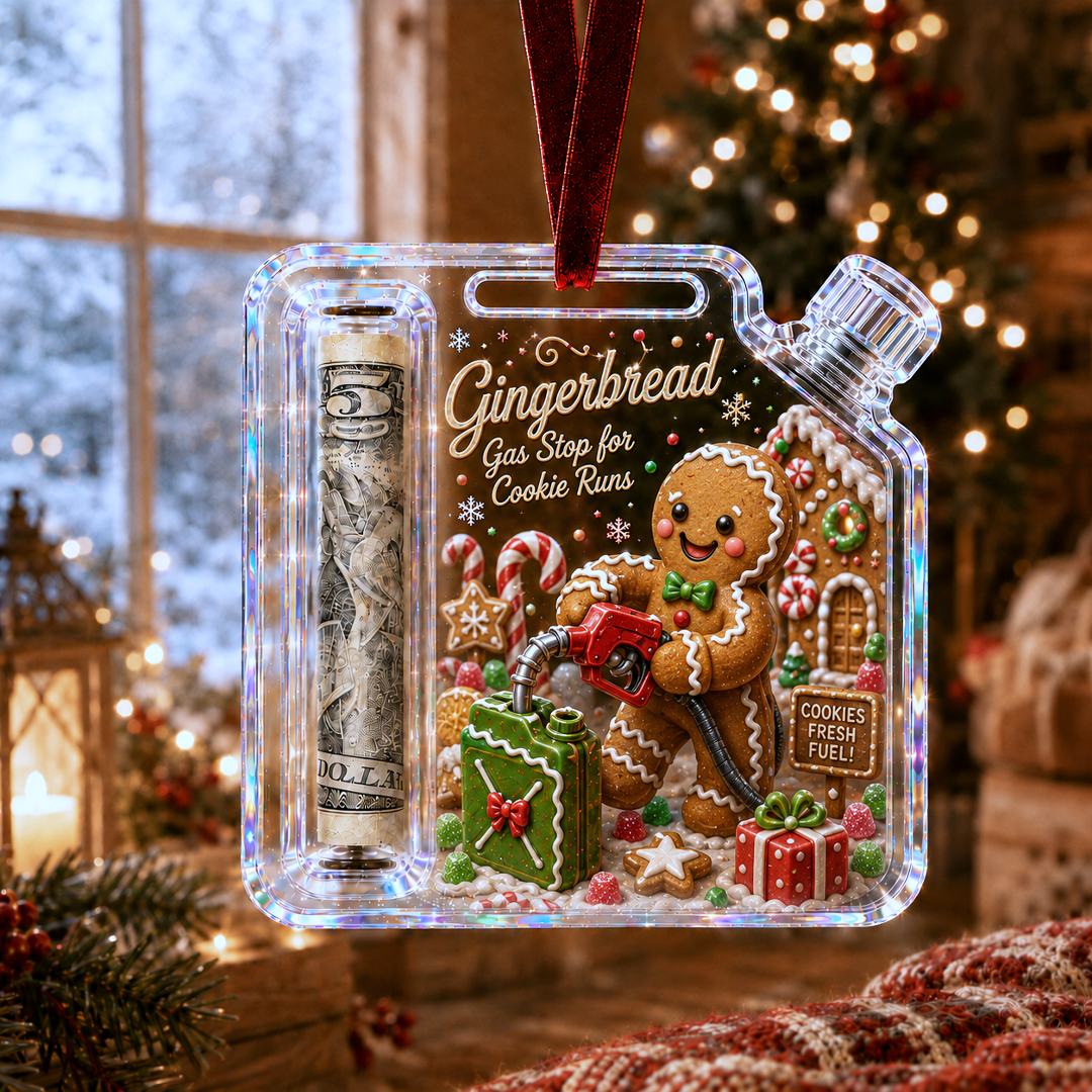 🎉🇺🇸 Limited Edition! 🔥Last 100pcs✨-🎄Christmas Fuel-Up Cash Gift Ornament