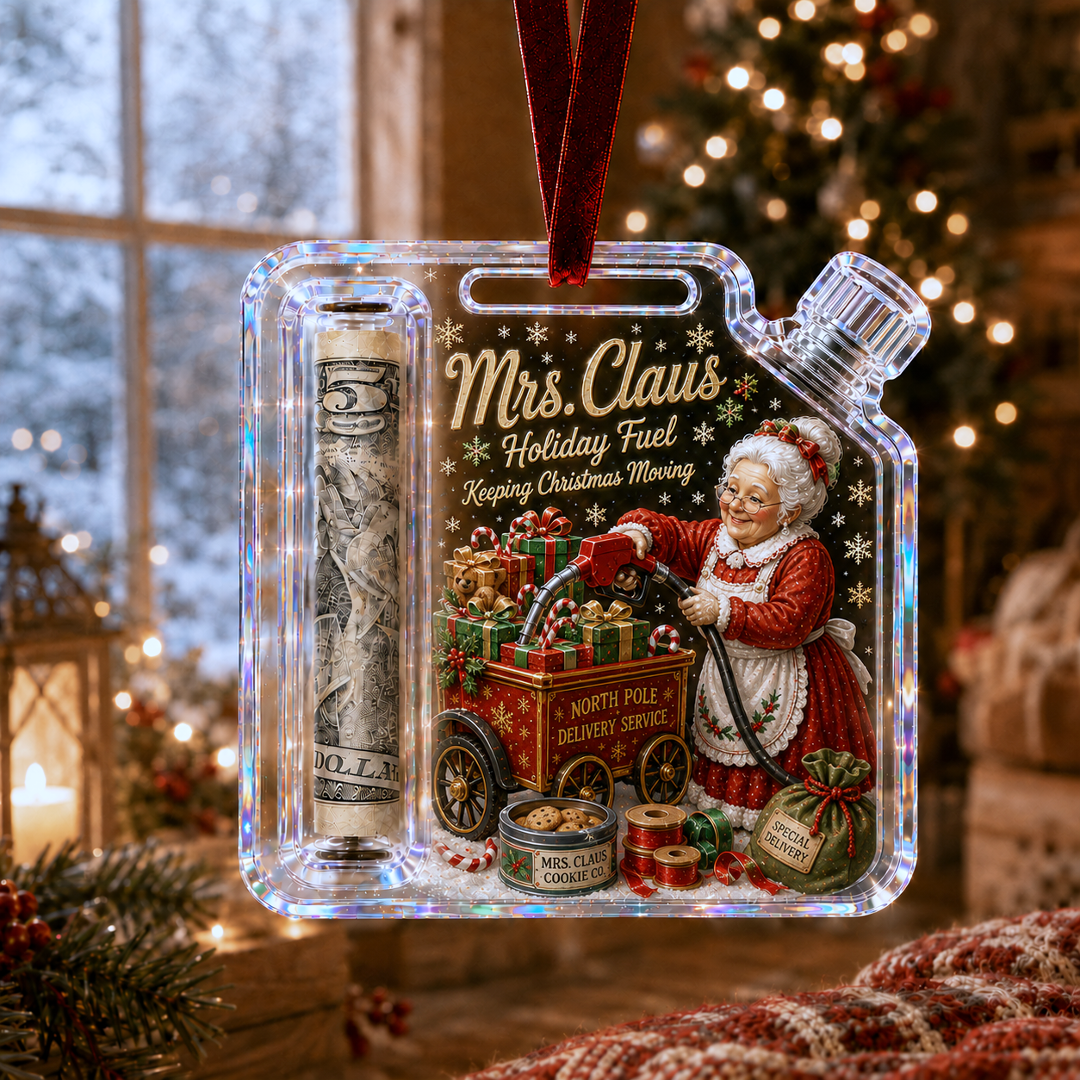 🎉🇺🇸 Limited Edition! 🔥Last 100pcs✨-🎄Christmas Fuel-Up Cash Gift Ornament