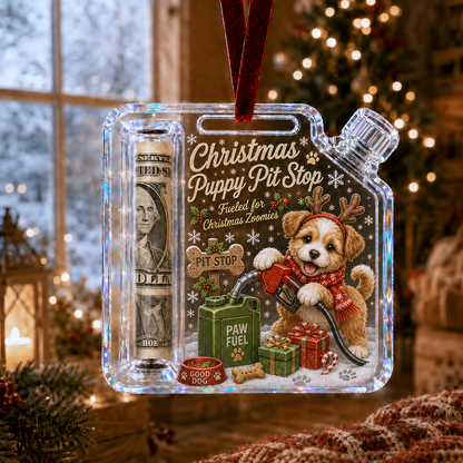 🎉🇺🇸 Limited Edition! 🔥Last 100pcs✨-🎄Christmas Fuel-Up Cash Gift Ornament
