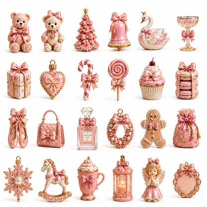 The Ultimate Coquette Pink Christmas Advent Calendar 🎀 | 24-Day Mini Charm Surprise Box ✨