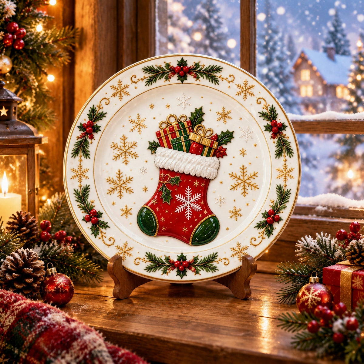 🎅Christmas Dinner Plate Collection – 6 Festive Holiday Designs
