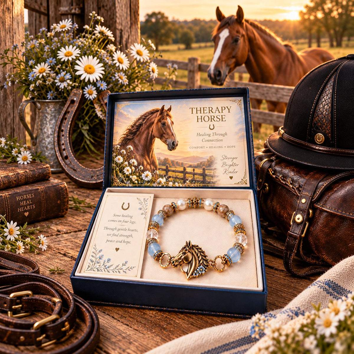 🎉🇺🇸 Limited Edition!🐴 Therapy Horse Healing Bracelet