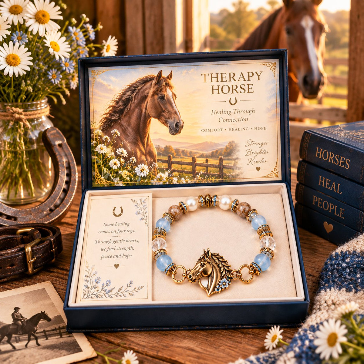 🎉🇺🇸 Limited Edition!🐴 Therapy Horse Healing Bracelet