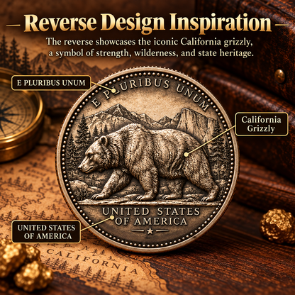 🇺🇸Own a Piece of California's History⛏️California Gold Rush Heritage Commemorative Coin