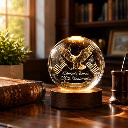 America 250 Crystal Ball Night Light