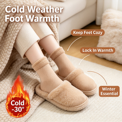 Women's Heavyweight Fuzzy Closed Fast-Heating Underwear Socks 🧦