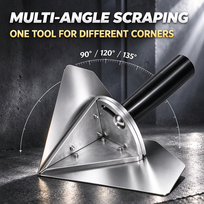 Stainless Interior Corner Finishing Trowel Stainless Steel, Silver Shaped Finishing Tool 🛠️