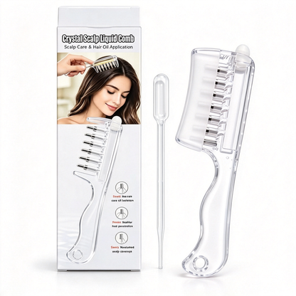 Scalp Oil Applicator Comb, Refillable Hair Treatment Bottle with Massage Comb 🪮
